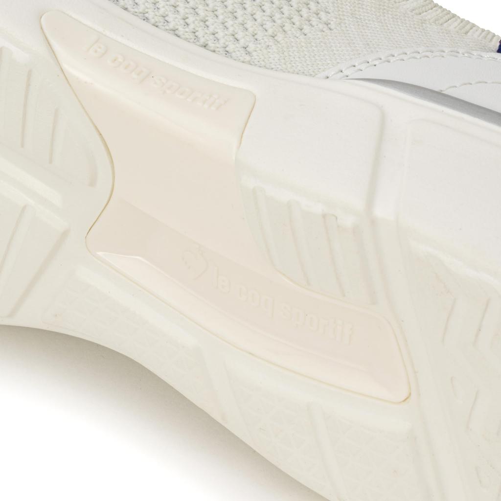 Coq Loire Easy to Put 3E Water White cm [Le Sportif] Slip-on Sneakers, On, Running, Wide, Equivalent, Repellent, Drawcord, Women's, (QL3XJC01WH) 24.0
