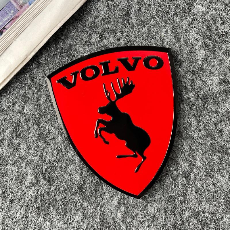 

Moose Shield Car Emblem Badge 3D Metal Sticker for Volvo XC60 XC90 S60 S90 V60 XC40 V50 Auto Fender Trunk Exterior Accessories