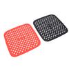12PCS Reusable Square Fryer Liner Silicone Heat Proof Fryer Liner Mat for Kitchen Quick Meals