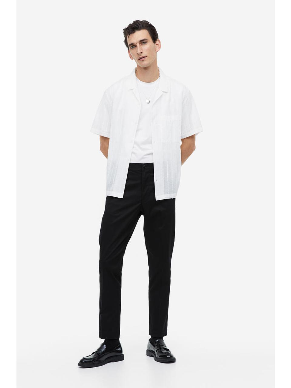 Брюки HM slim fit из твила черного цвета 1176809001 28 EUR 28S