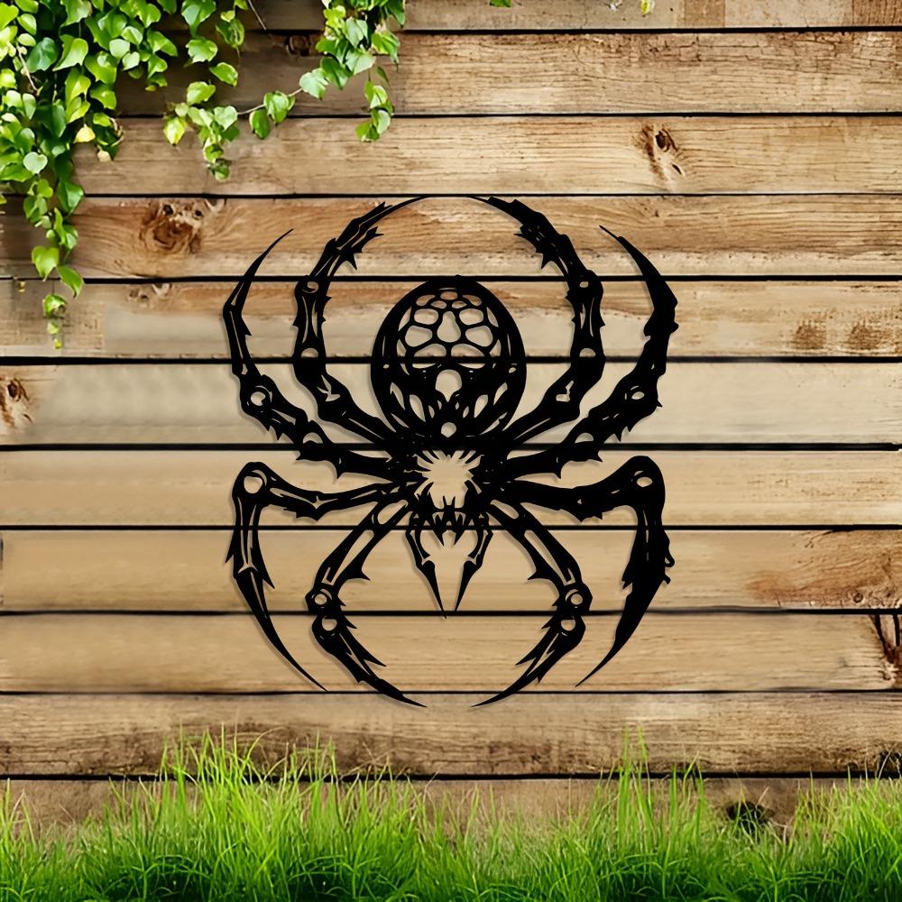 Riesige Spinne Metall Wandkunst Vintage Gotische Skulptur Halloween Dekor Geschenk