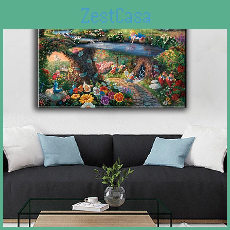 Meerjungfrauenprinzessin Leinwand Wandkunst Modernes Märchen Schlafzimmer Kinderzimmer Dekorative Malerei