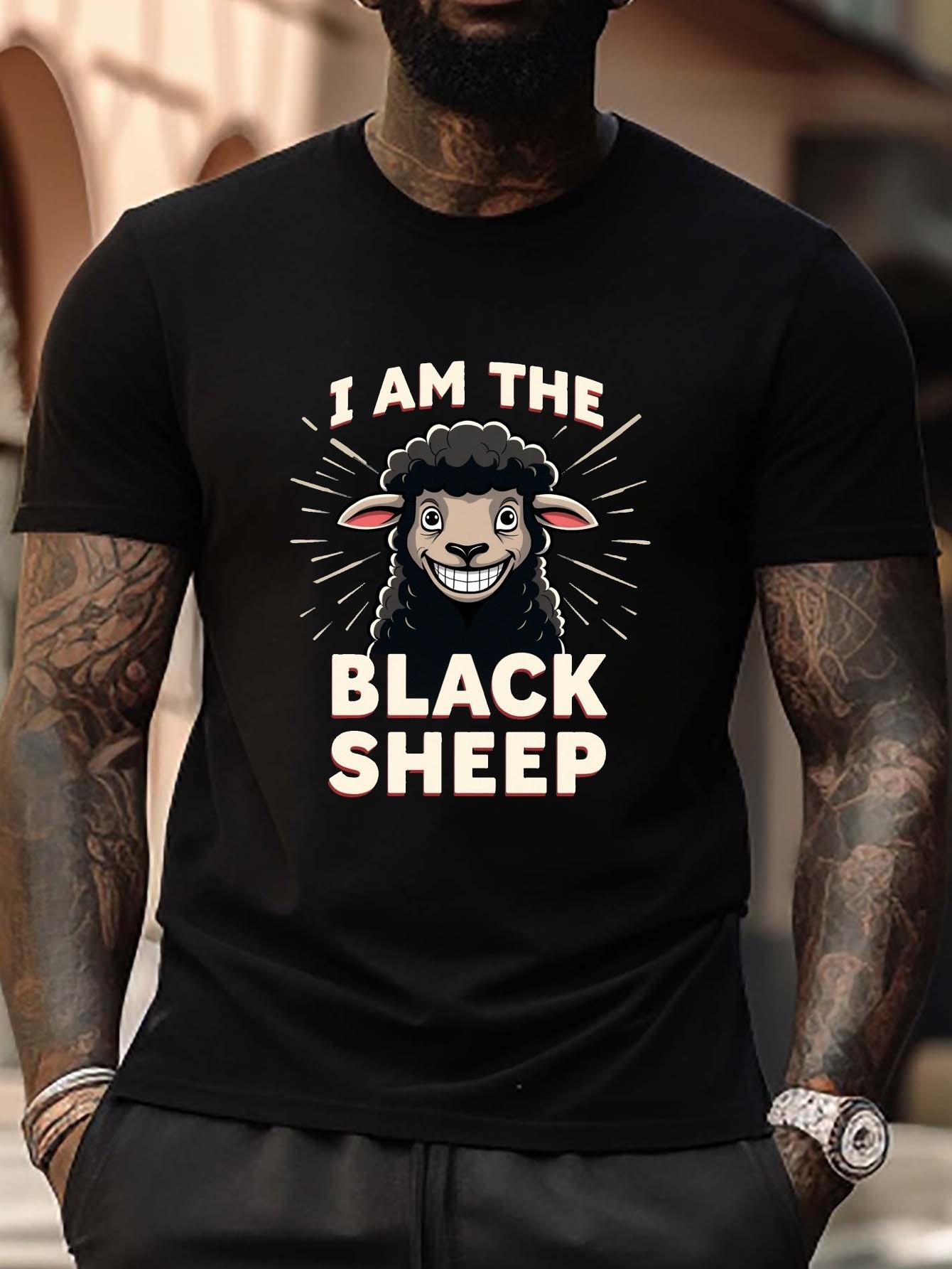 Plus Size T-shirt - I AM THE BLACK SHEEP Graphic XL