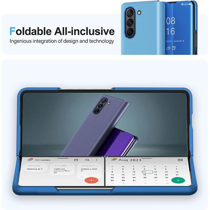 Coque de Protection - BOOLING - pour Samsung Galaxy Z Fold 7 - Anti-Rayures - Smart Case - Bleu