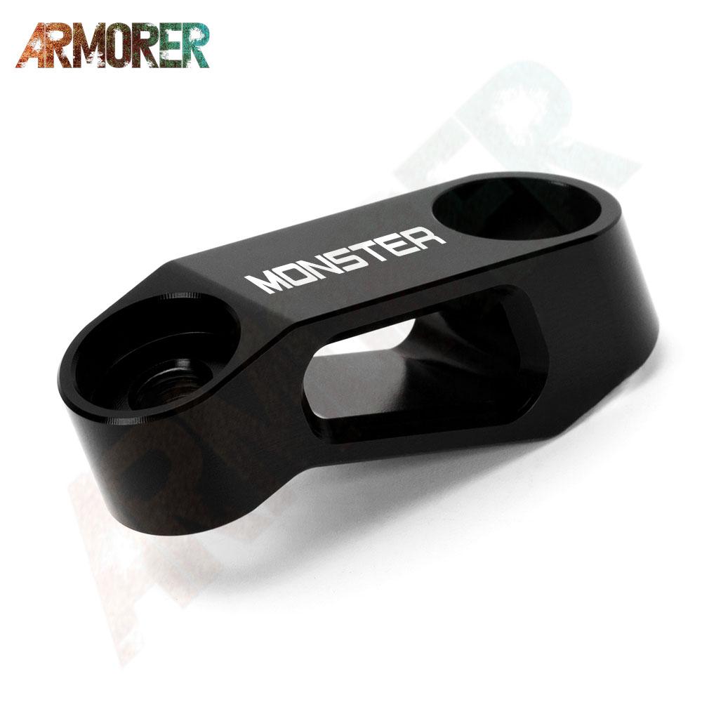 Motorcycle Accessories For Ducati Monster Diesel Monster 796 696 659 821 1200 Rearview Mirrors Extension Riser Extend