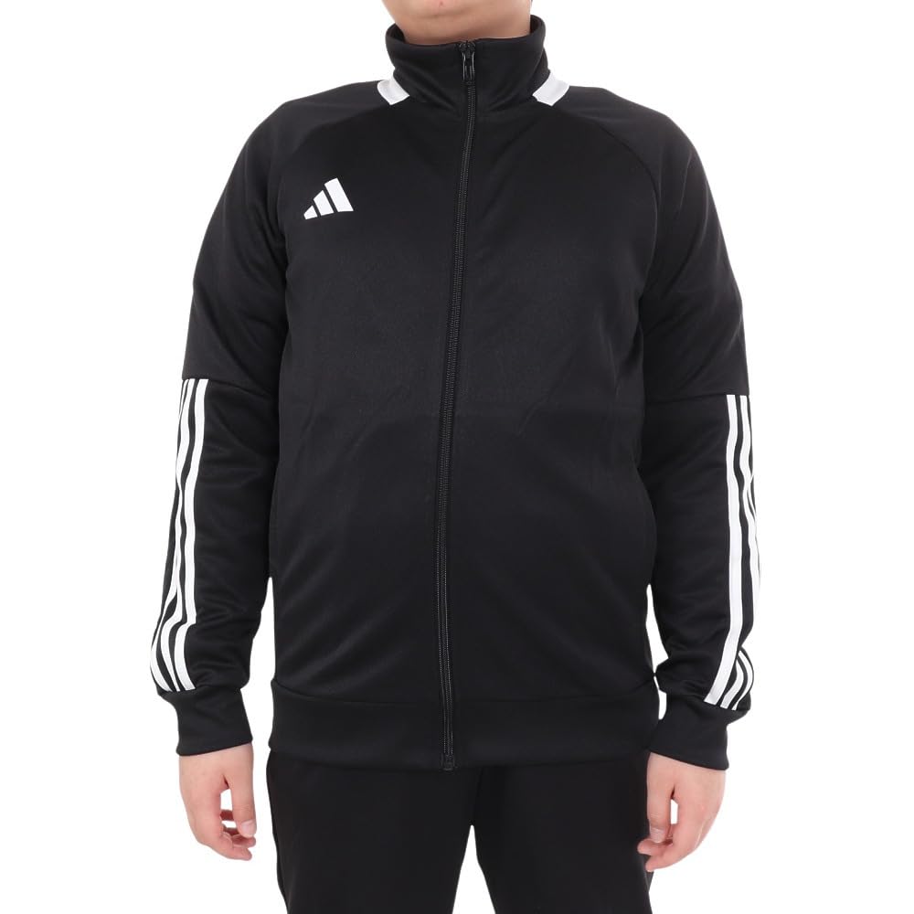 Adidas Sereno Tracksuit J130 Kids' Set, KNX38, Top Black/White, Bottom Black/White (IN0653),