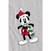 Disney Dziecięca/dziecięca koszulka świąteczna z motywem Myszki Miki w kratkę