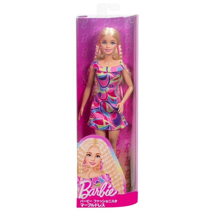 Barbie Fashionista Marble Dress Doll - Pink HRH20 (11.7323 inches)