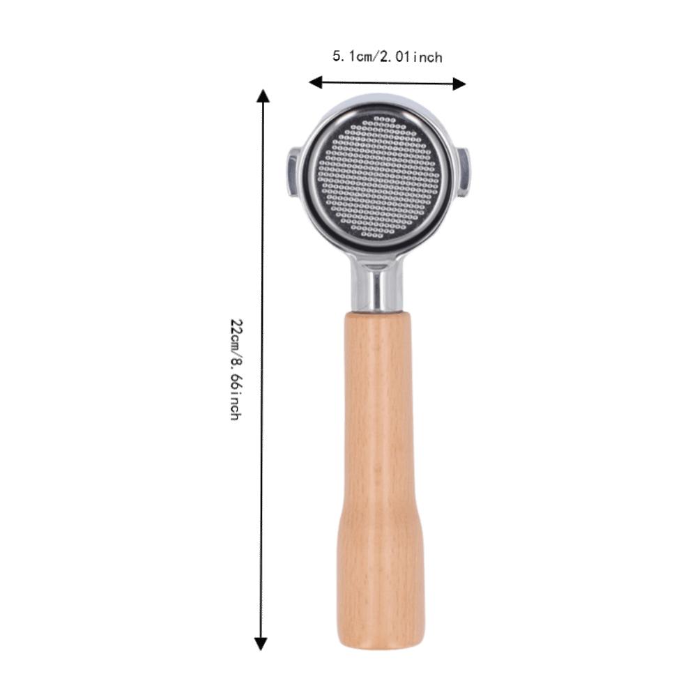 Silver Bottomless Portafilter Bottomless Coffee Handle for Delonghi ECO310 C1 For Delonghi ECO310