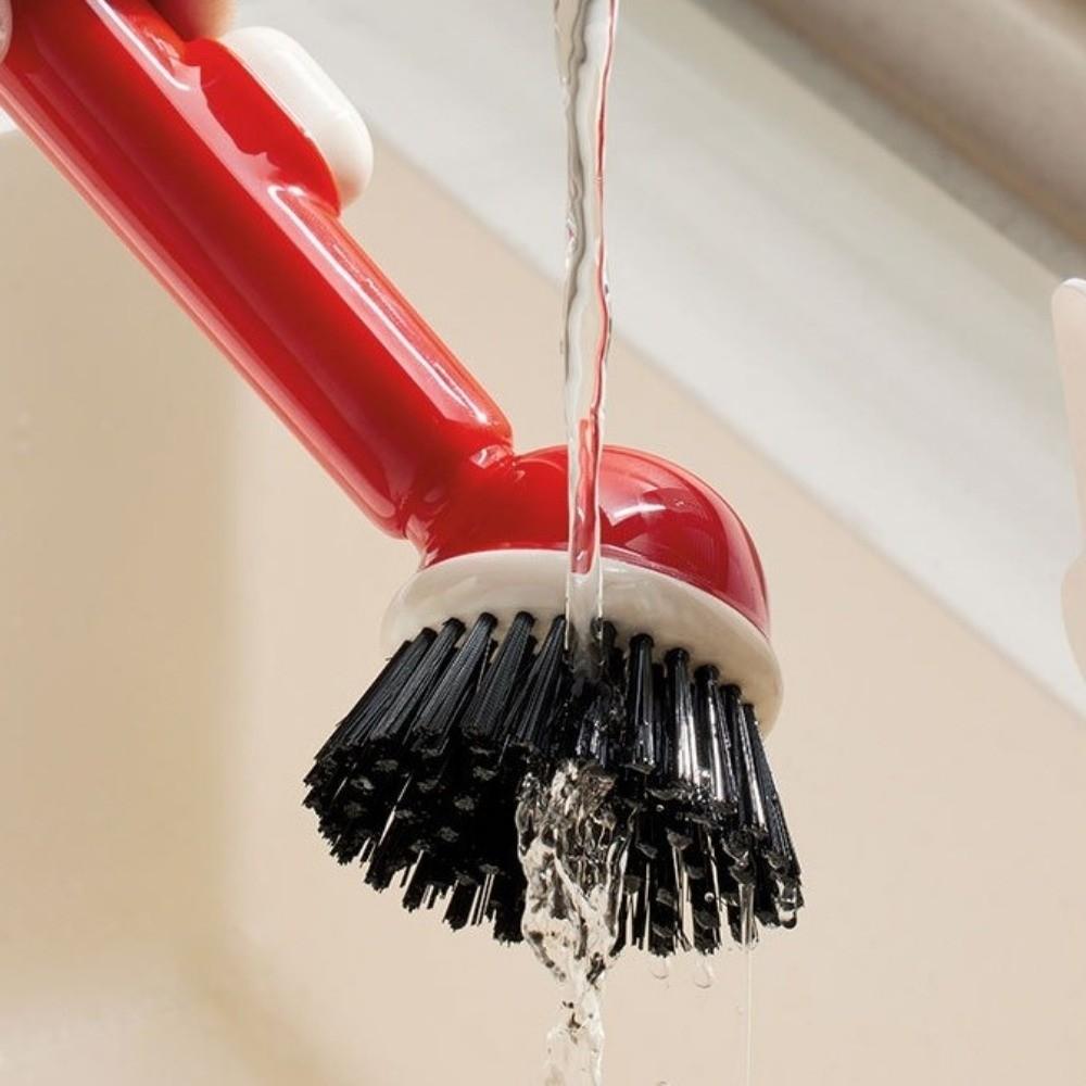 With Detergent Dispenser Kitchen Cleaning Brush Plastic Material Pot Brush  Sink Cleaning