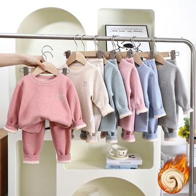 Children's Thermal Underwear Set Autumn Winter Boys and Girls Thick Pajamas