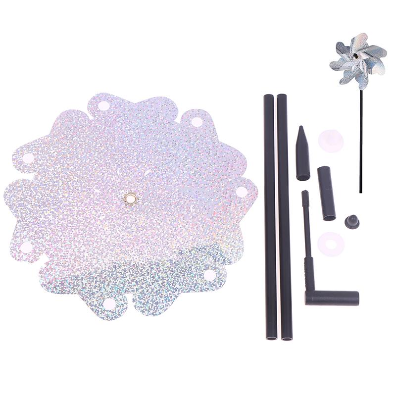 

Reflective Bird Scarecrow Spinner - Sparkly Pinwheel for Lawn & Yard, Effective Garden Bird Repellent