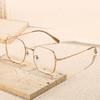 2024 Spring Unisex Large Titanium Frame Glasses - Trendy Myopia & Anti-Blue Light