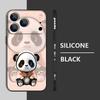 Für iPhone 17 Pro Max Hülle Orange Mantel Panda Muster Weiches Silikon Lanyard Hülle Für iPhone 16 Pro Max Hülle iPhone 15 14 13 12 11 16E Air