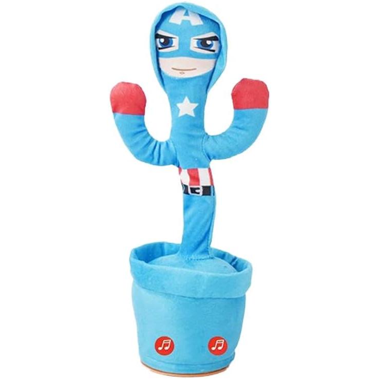 Cactus Toy Dancing/Singing/Recording/Imitating LED Light Emitting USB Rechargeable Dancing Cactus Talking Cactus Toy Children s Educational Toy