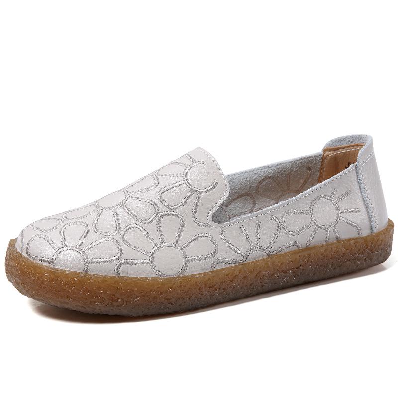 

Ленивые туфли женские осенне-зимние подсолнух нескользящие одинарные туфли туфли для беременных мам повседневная женская обувь 36