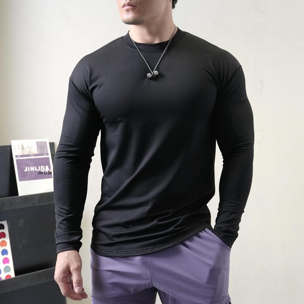 Herren Hoodie mit hohem Stretchanteil, schmaler Passform und schnelltrocknenden Eigenschaften - Atmungsaktives Herbst Winter Fitness Oberteil mit langen Ärmeln