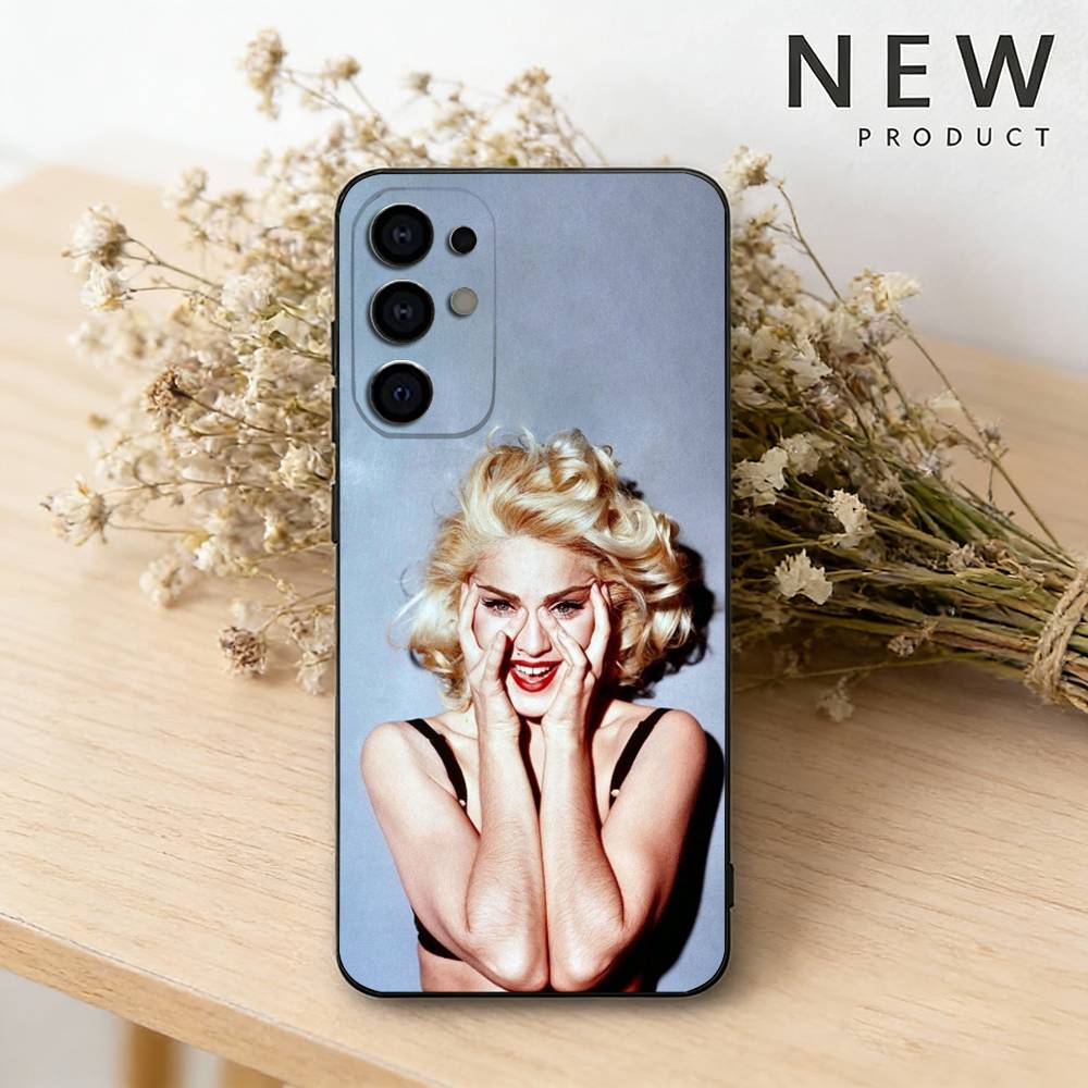 Queen of Pop M-Madonna phone Case For Samsung S26,25,24,21,22,23,30,20,Ultra,Plus,Fe,Lite Black Soft Cover