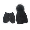Amazon wish new bow knitted hat boys and girls children hat gloves two-piece set children's winter