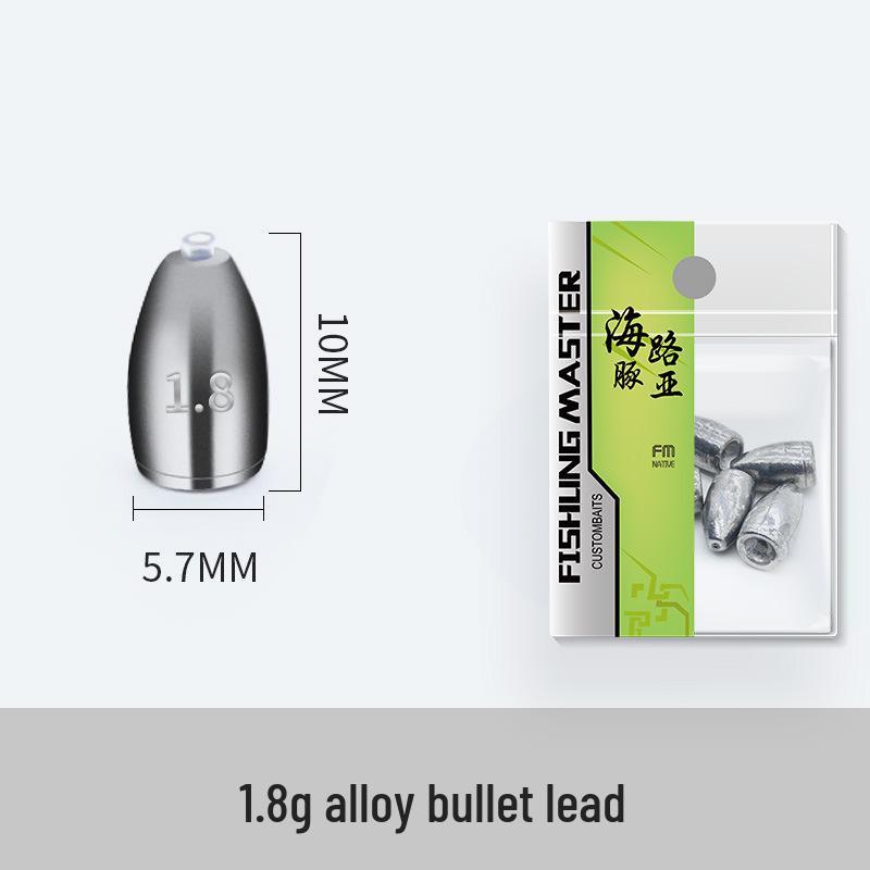 Alloy Bullet Waist Drum Lead Sinker: Anti-Snag Texas Rig Tungsten Steel Alternative with Plastic Core.