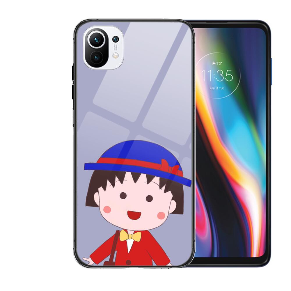 

TOPLBPCS Chibi Maruko закаленное стекло чехол для телефона чехол для xiaomi redmi 11 Lite pro Ultra 10T 10 9 8 cc se чехол силиконовые чехлы xiaomi 6