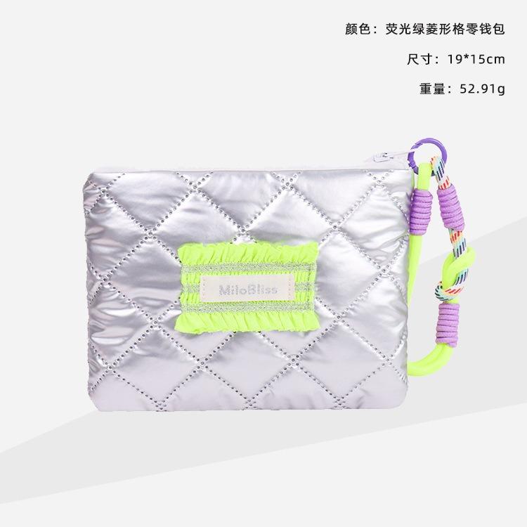 Silver Lingge Bow Pattern Coin Purses Small Canvas Coin Wallet Lady Girls Earphone Coin Key Money Storage Bag Zipper Pouch
