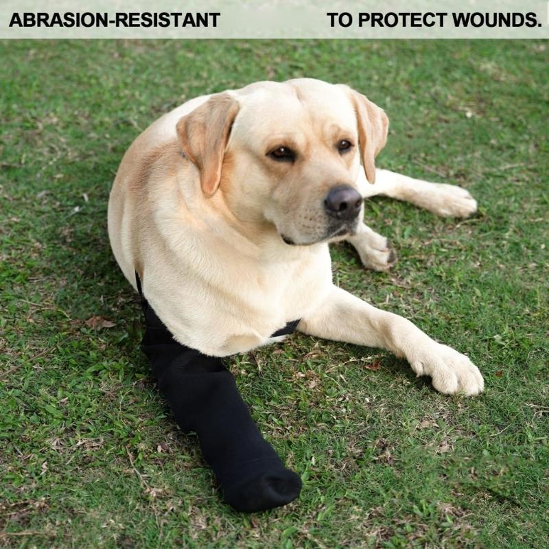 Hunde Genesungs-Socken Wasserdichte Pfotenschützer Anti-Rutsch Nach Operationen Stiefel für Wundschutz Ärmel Schuhe gegen Lecken B03E