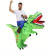 1 Stück Halloween aufblasbares T-Rex Dinosaurier Kostüm Anzug für Erwachsene Cosplay Lustige aufblasbare Anzüge Karneval Weihnachten Motto Party
