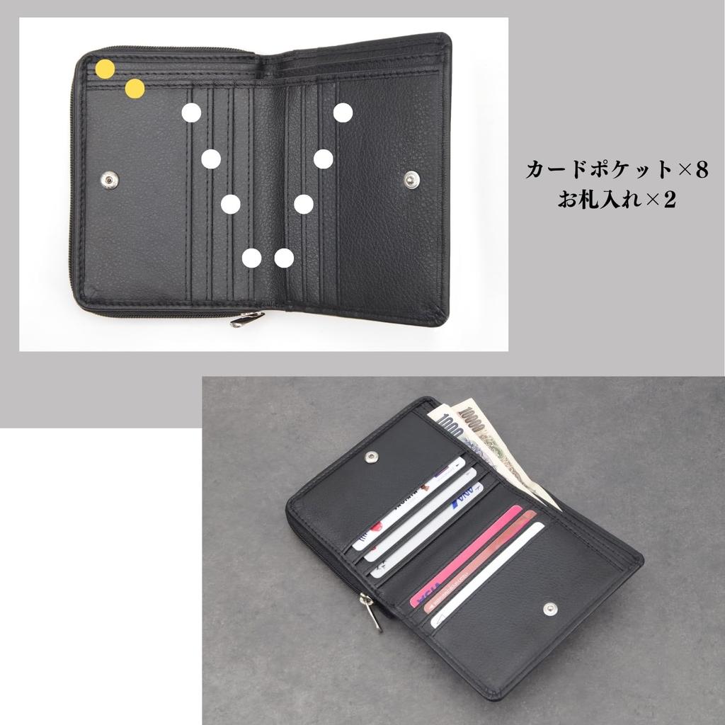 Malibu Select Genuine Leather Bifold Wallet with Card Coin c526 Slots, Purse, Black, Multi-Sized, Men's, Business, Gentleman,
