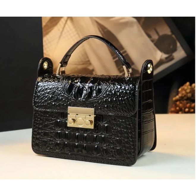

Женская стандартная сумка из крокодиловой кожи, кожаная сумка через плечо, сумка через плечо, высокое качество, роскошная мода, новая