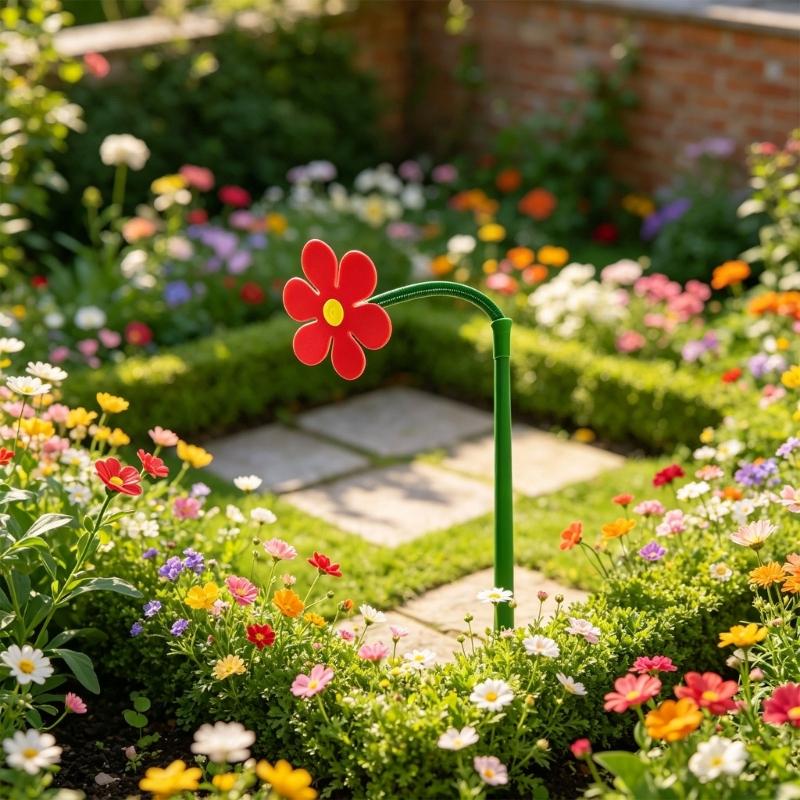 Weather Resistant Adjustable Solar Operated Flower Watering Sprinkler With Double Adapters And Ground Spikes for Garden