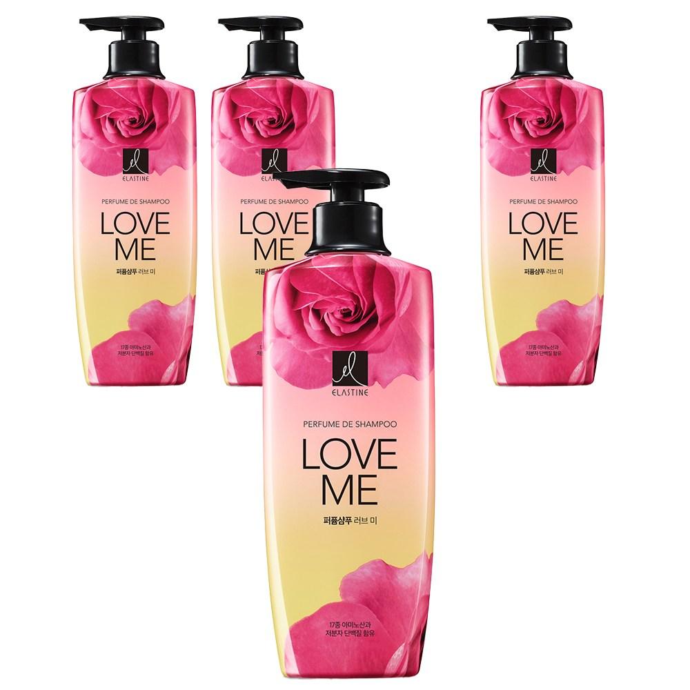 Elastin Perfume de Shampoo Love Me Peach & Freesia Scent 600ml 4 pcs
