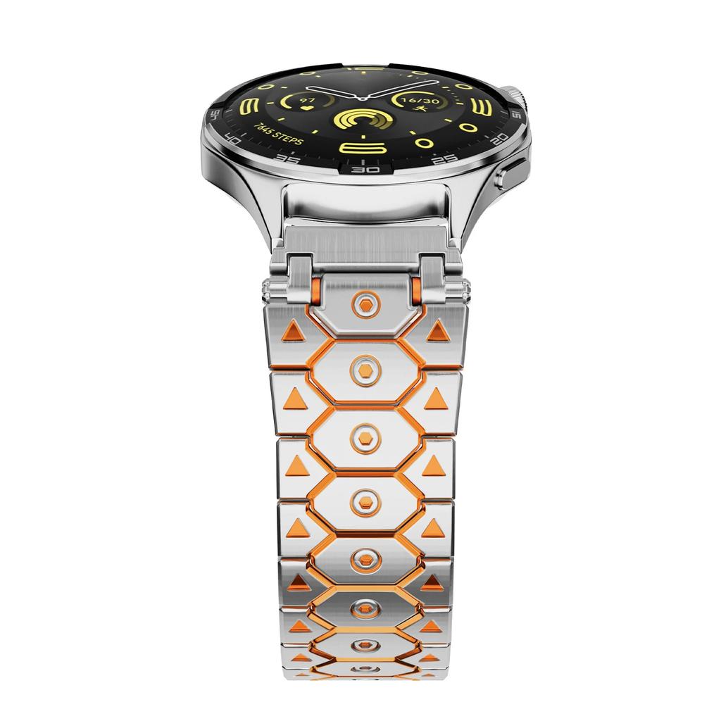 20mm 22mm Luxury Bracelet For Huawei Watch GT 5/4/3 Pro 43mm 46mm Stainless Steel Band For Samsung Galaxy 7 6 5 Men Strap Correa