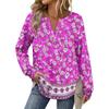 Women's Retro Printed Fashionable Long-sleeved Top