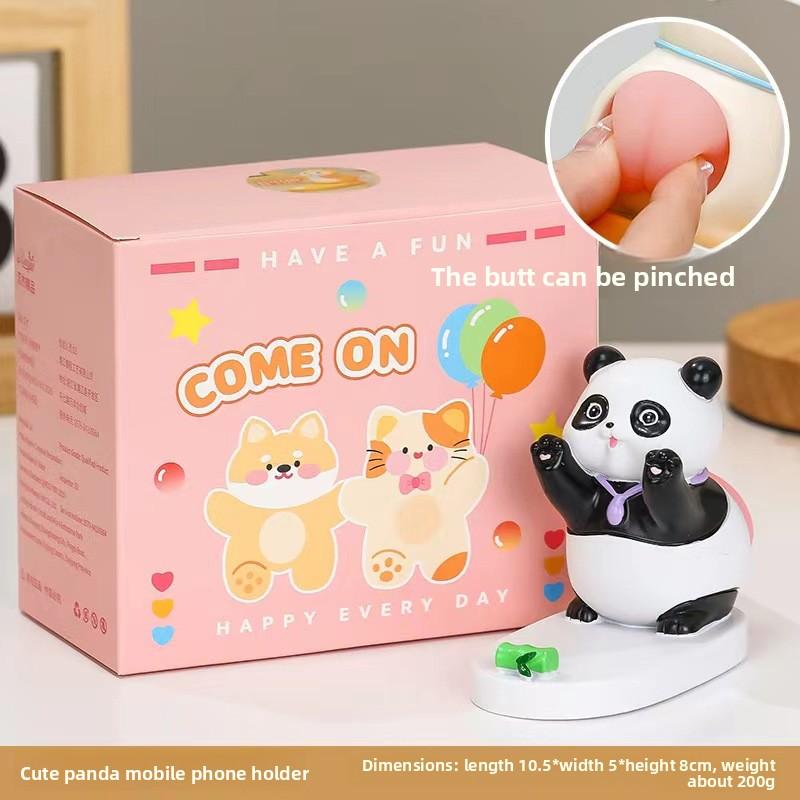 New Model "Pig Butt" Mobile Phone Stand - Desktop Decoration Item, Office Workstation Phone Holder, Girl-themed Stress-relieving Stand
