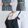 Alukya Linen Apron, Cafe Style, Covers Your Bottom, Simple Design with Pockets, for Home Use (Coffee)