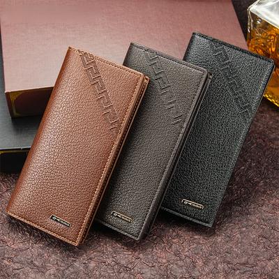 Men Long Wallet Pu Leather Credit Card Holder Purses Carteira Masculina Carteras Billetera Hombre Luxury Wallets For Men Wallet