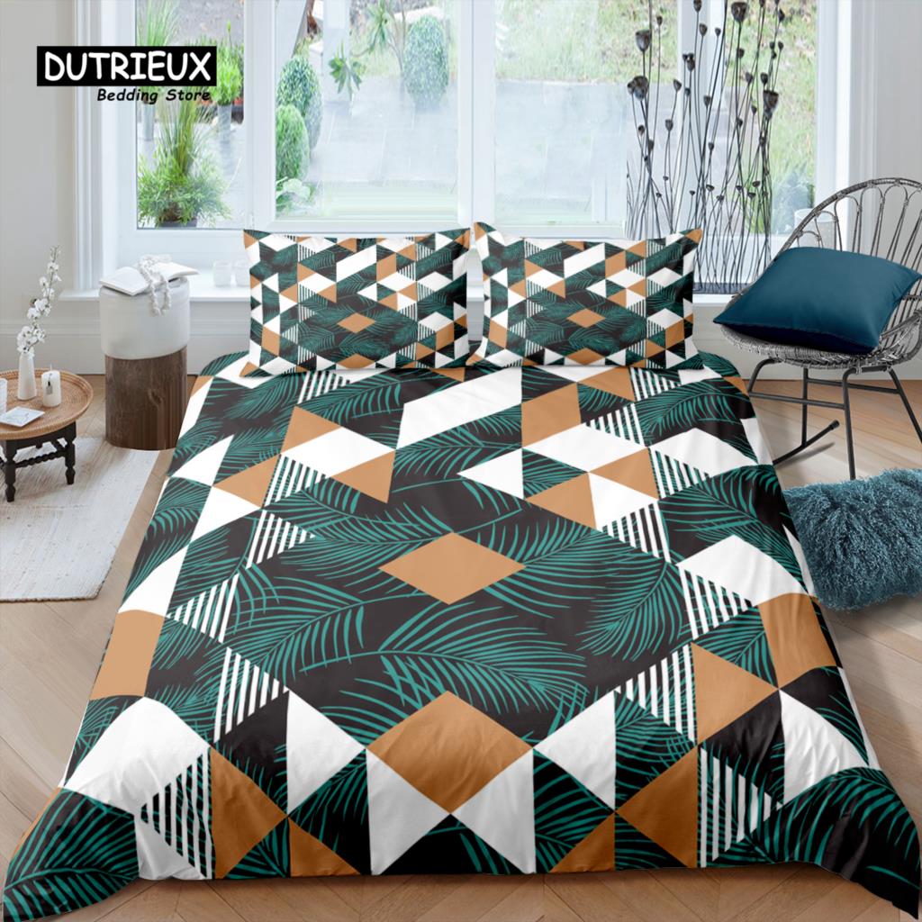 

Home Living Luxury 3D Geometric Lattice Bedding Set Duvet Cover Pillowcase Kids Bedding Set Queen and King EU/US/AU/UK Size EU single(135x200cm)