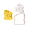 Valentine's Day Cookie Cutters Cartoon Pressable Biscuit Mold Holiday Biscuit Fondant Cookie Stamps Party Supplies