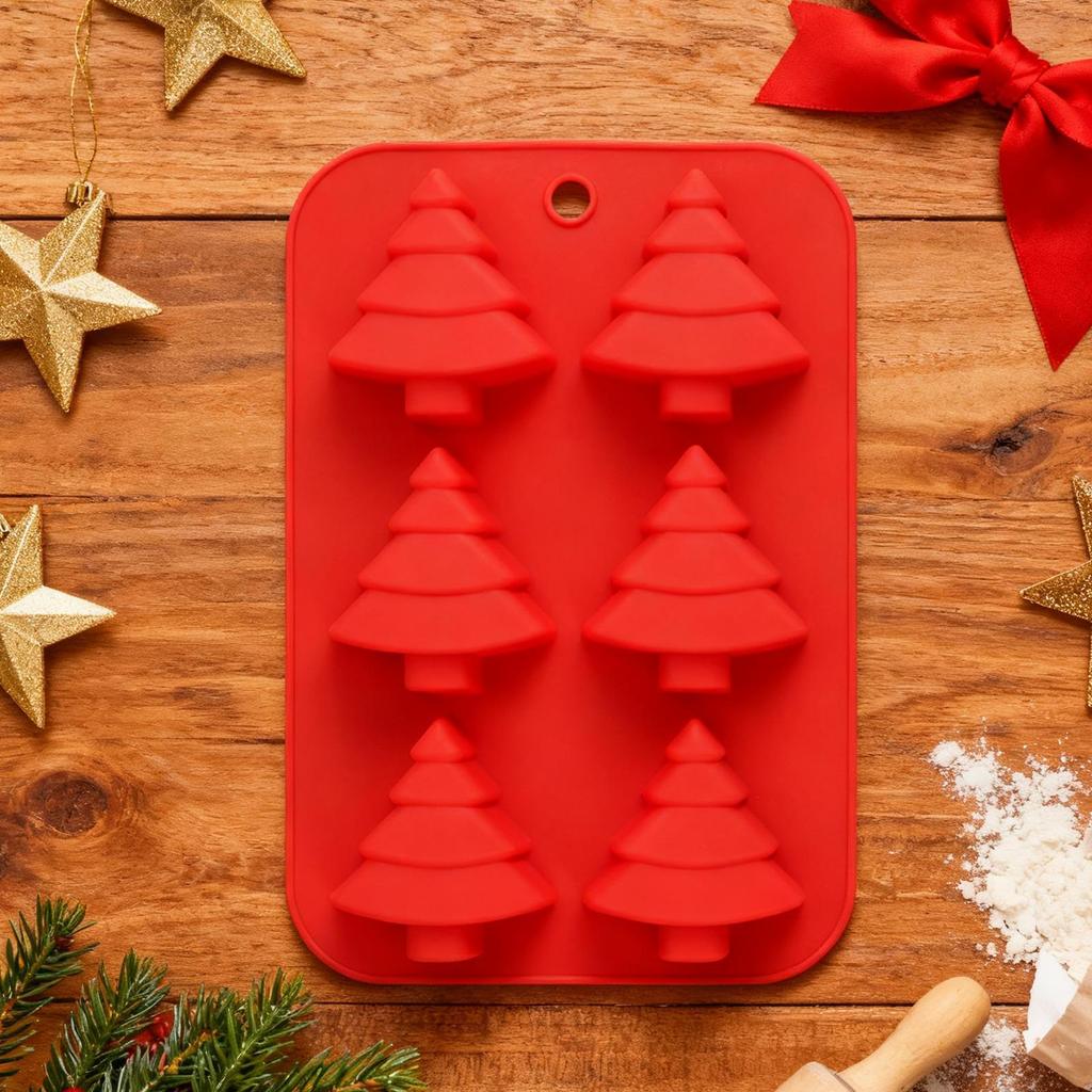 Christmas Silicone Molds Non Stick Christmas Silicone Cake Baking Mold Christmas Candy Molds for Cake Soap Candy Ice Cookie