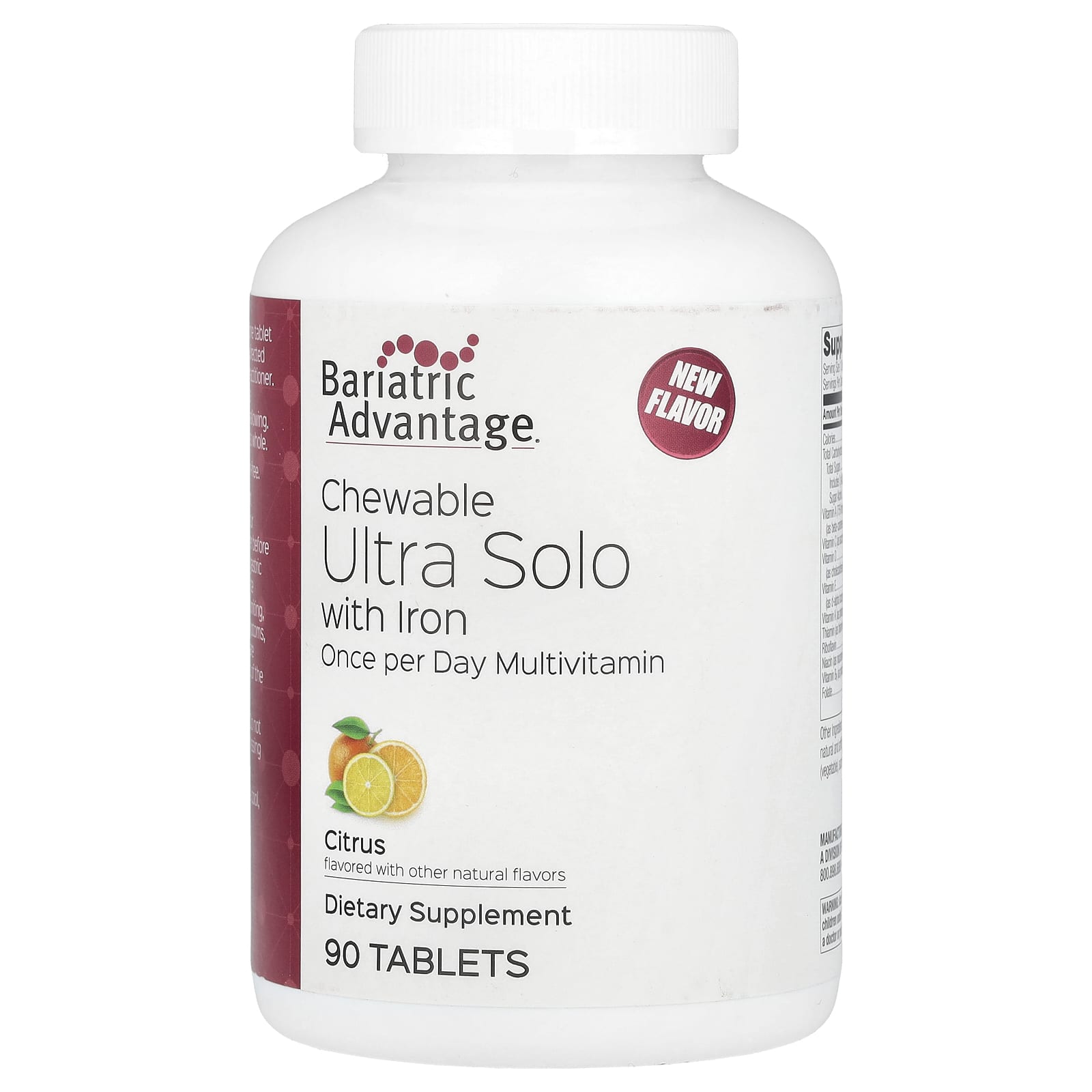 

Chewable Ultra Solo, Iron, Citrus, 90 Tablets