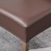 PU Waterproof Buckle Leather Seat Cover for Dining Chairs - Home and Hotel Use, Square Cushion Design