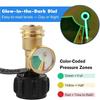 QCC1/Type Propane Tank Connector Leak-proof Propane Tank Gauge  for Heaters Converts