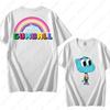 The Amazing World of Gumball Graphic T-shirt Funny Cartoon Anime Tshirt Unisex Cotton Top Cute Preppy Trendy Sweater Clothes Tee