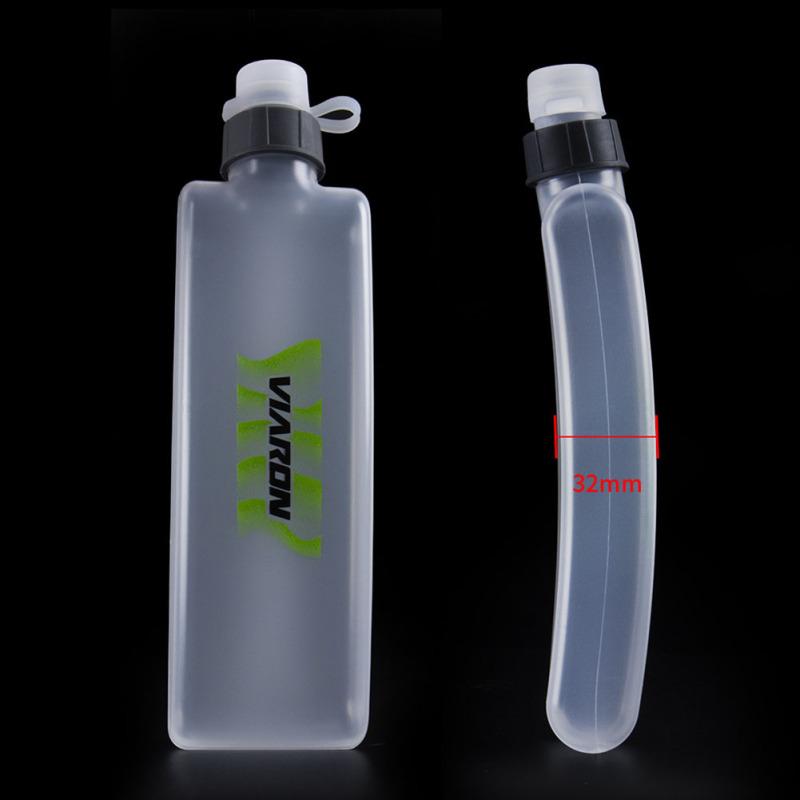 400ml Transparent Water Bottle Portable Large Capacity Squeeze Outdoor Sports Fitness Cycling Water