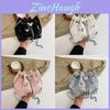 Stylish Black White Pink And Silver Trendy Crossbody Bucket Bag For Women