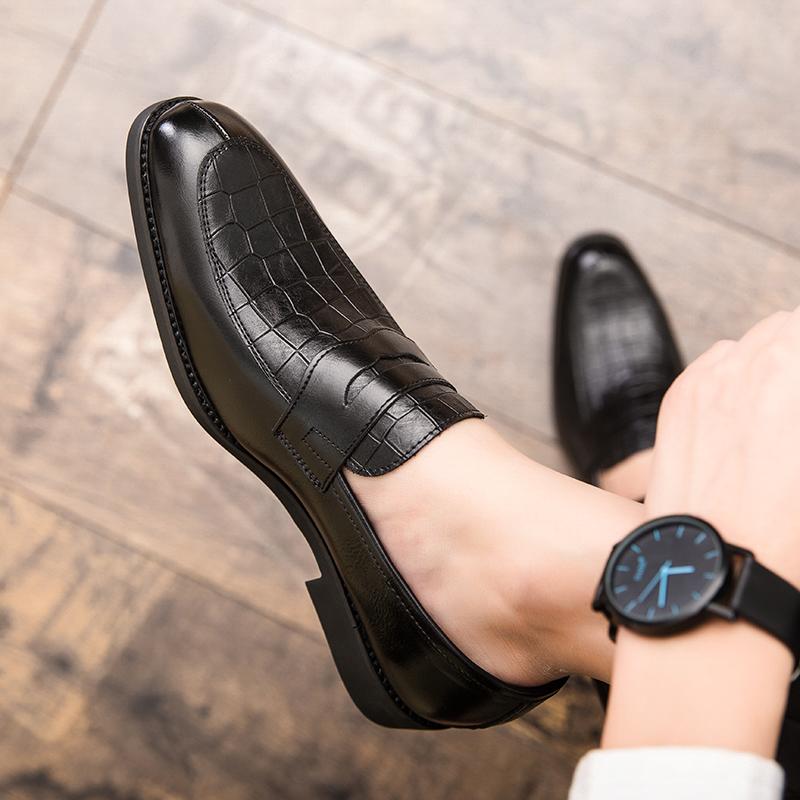 Fashion High Quality Penny Loafer Designer New Mens Leather Casual Shoes Formal Shoes for Men Driving Shoes Comfortable Brown Moccasins