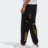 Adidas Originals Trefoil Gráfico Metálico Punho Calças de Treino de Tricô Respirável Masculino Parte Inferior Preto FS7325