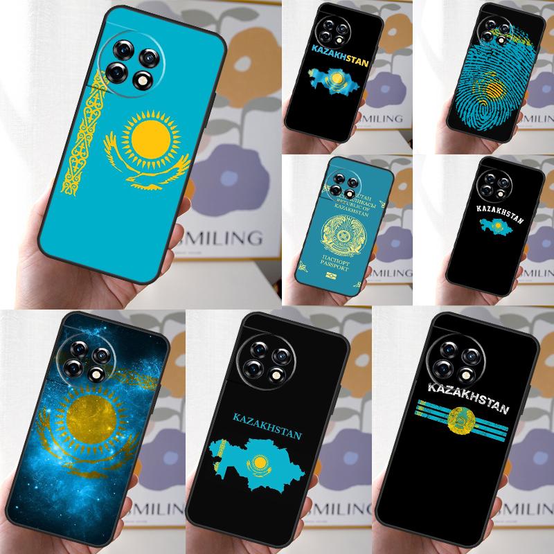 Kazakhstan Flag Art Cover For OnePlus 13 13R 12 12R 11 10 Pro 8T 10T OnePlus Nord CE 3 2 4 Lite N30 N20 N10 Case
