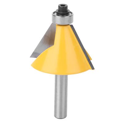 8mm Shank Chamfer Bevel Edging Router Bit with Bearing Woodworking Milling Cutter30 Degrees
